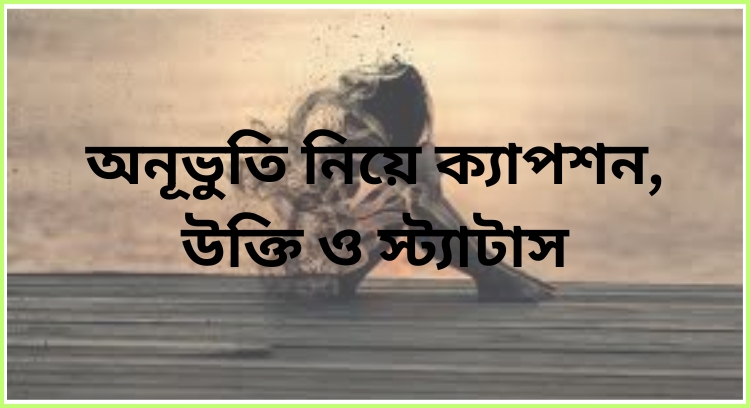 অনূভুতি নিয়ে ক্যাপশন